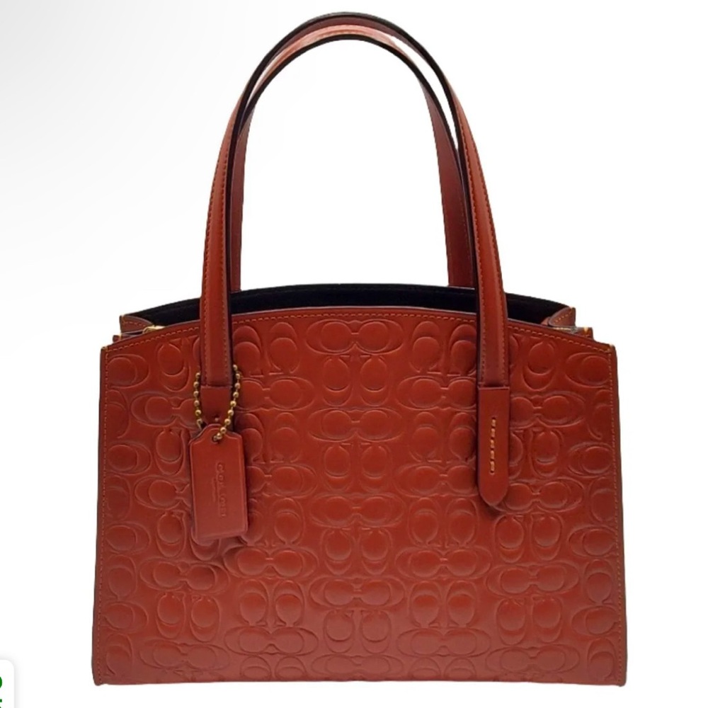 Coach Signature Leather Charlie Carryall 28